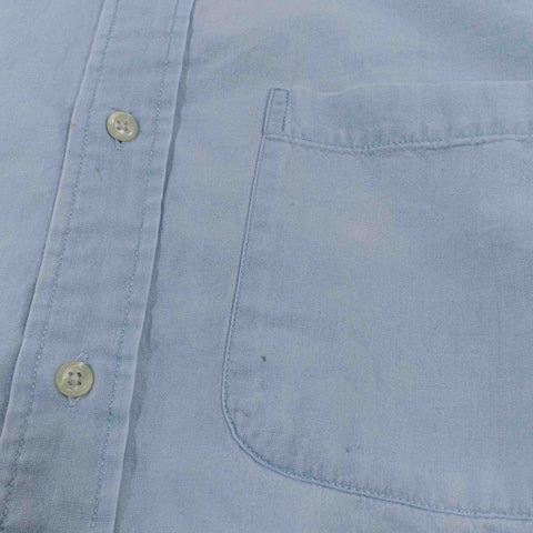 Banana Republic Short Sleeve Cotton Denim Button Down Shirt