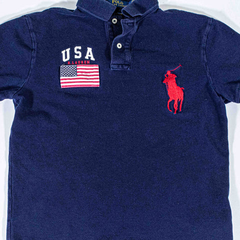 Polo Ralph Lauren Big Pony USA Flag Polo Shirt