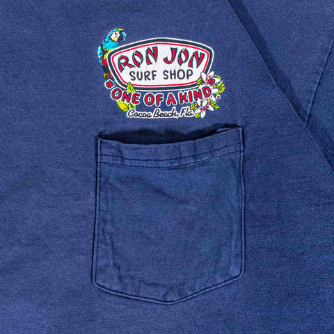 Ron Jon Cocoa Beach Pocket T-Shirt Distressed Sun Faded