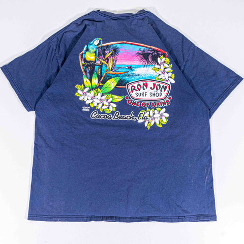 Ron Jon Cocoa Beach Pocket T-Shirt Distressed Sun Faded