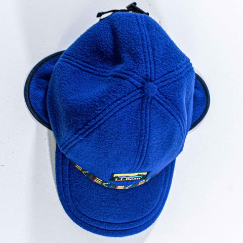 LL Bean Mountain Classic Fleece Ear Flap Baseball Cap Aztec Trapper