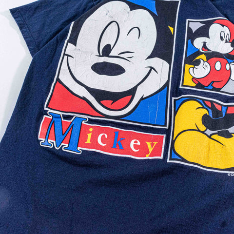 Mickey Mouse Big Print Squares T-Shirt Jerry Leigh