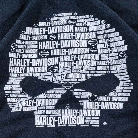 Harley Davidson Zip Hoodie Sweatshirt Motorcycles Biker Thunder Tower