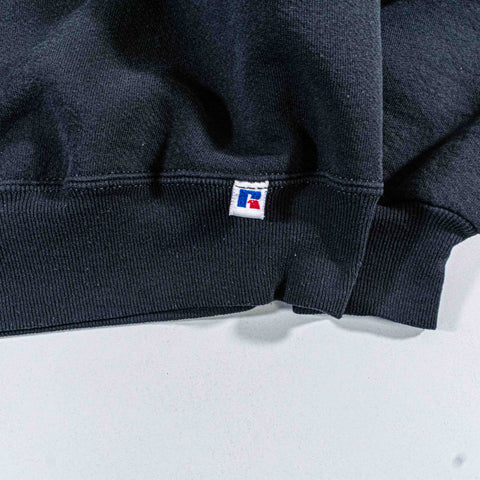 Russell Athletic Blank Black Crewneck Sweatshirt Made in USA