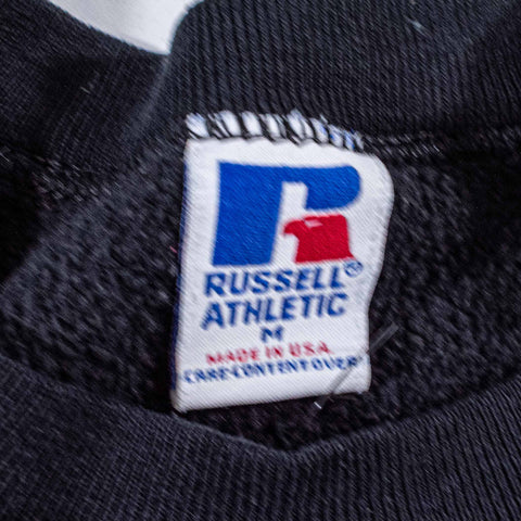 Russell Athletic Blank Black Crewneck Sweatshirt Made in USA