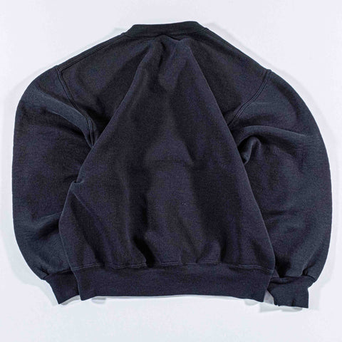 Russell Athletic Blank Black Crewneck Sweatshirt Made in USA