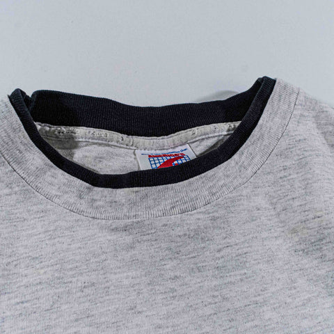 Newark NJ Spell Out Layered T-Shirt Double Sided