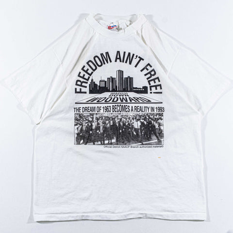 Detroit NAACP T-Shirt March Down Woodward Freedom Aint Free