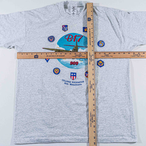 B-17 909 Flying Fortress Fighter Plane T-Shirt Collins Foundation