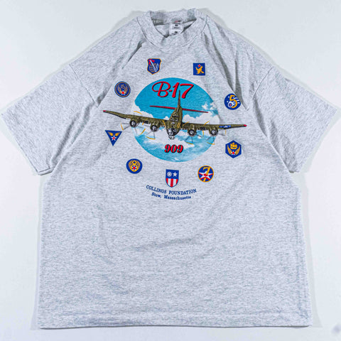 B-17 909 Flying Fortress Fighter Plane T-Shirt Collins Foundation
