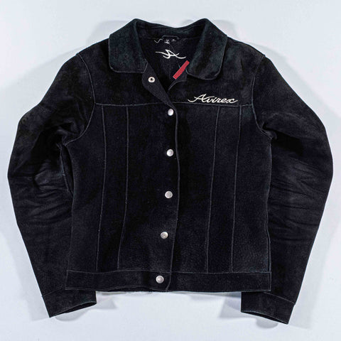 Avirex Suede Embroidered Snap Jacket