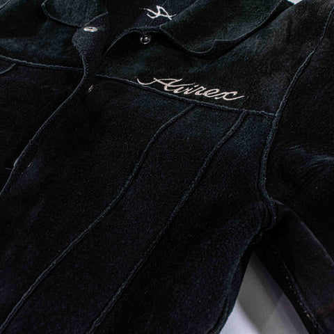 Avirex Suede Embroidered Snap Jacket