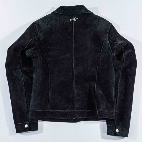 Avirex Suede Embroidered Snap Jacket