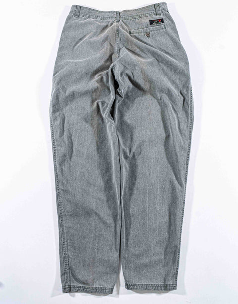 Bugle Boy Wide Leg Green Chino Pants