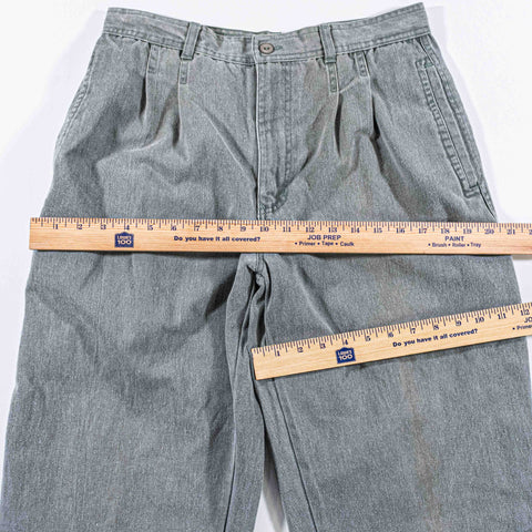 Bugle Boy Wide Leg Green Chino Pants