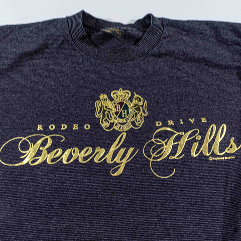 Rodeo Drive Beverly Hills Crest Striped T-Shirt