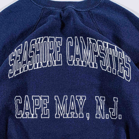 Cape May Seashore Campsites Raglan Sweatshirt Artex