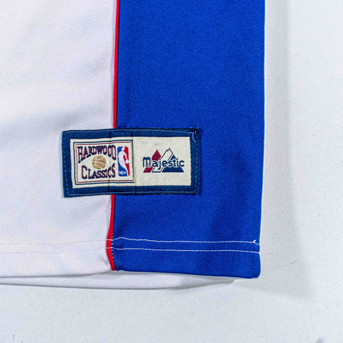 Baltimore Bullets Hardwood Classics Warm Up Jersey Majestic Throwback