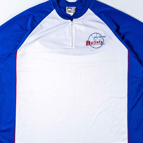 Baltimore Bullets Hardwood Classics Warm Up Jersey Majestic Throwback