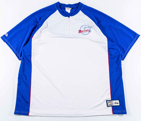 Baltimore Bullets Hardwood Classics Warm Up Jersey Majestic Throwback