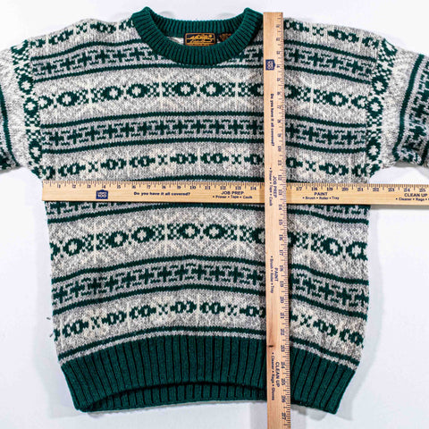 Eddie Bauer Wool Blend Nordic Knit Sweater