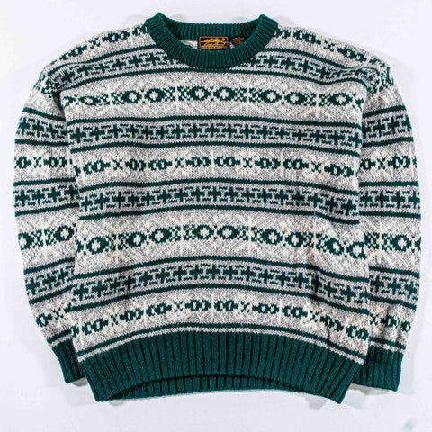 Eddie Bauer Wool Blend Nordic Knit Sweater