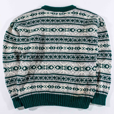 Eddie Bauer Wool Blend Nordic Knit Sweater