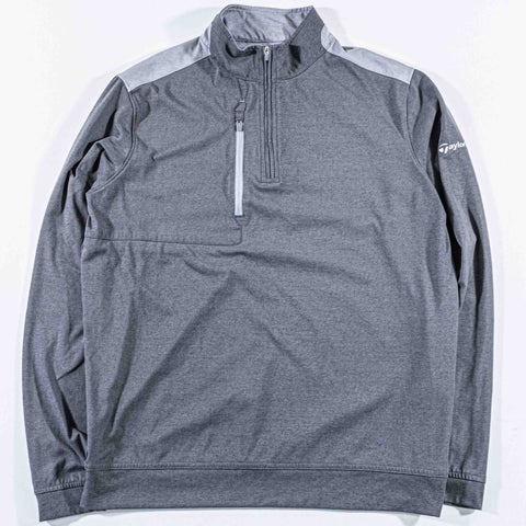 Peter Millar TaylorMade 1/4 Zip Performance Pullover Iron Bowen