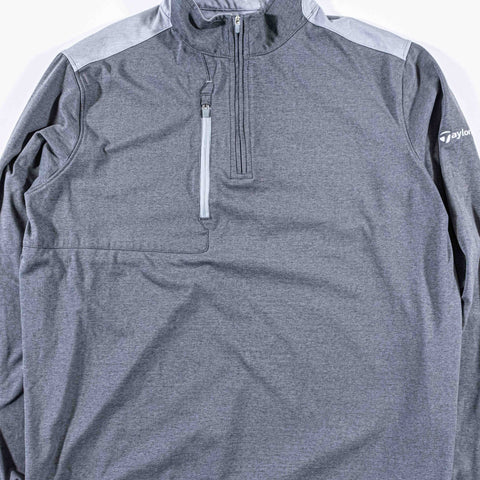 Peter Millar TaylorMade 1/4 Zip Performance Pullover Iron Bowen