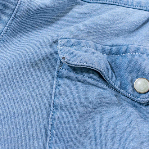 Polo Ralph Lauren Western Pearl Snap Shirt Distressed