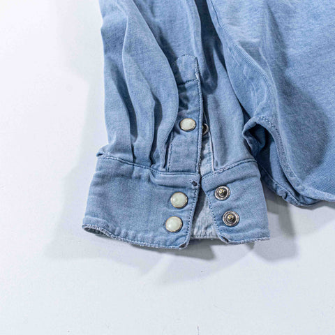 Polo Ralph Lauren Western Pearl Snap Shirt Distressed