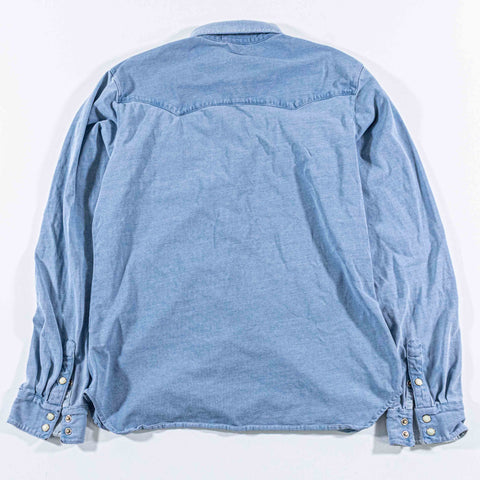 Polo Ralph Lauren Western Pearl Snap Shirt Distressed