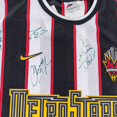 1997 1998 NIKE New York New Jersey MetroStars Autographed Jersey