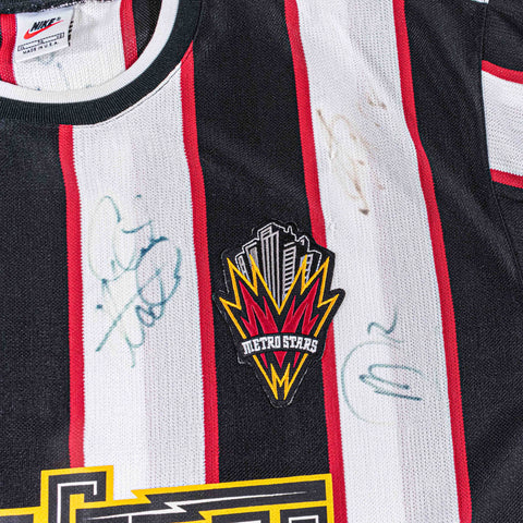 1997 1998 NIKE New York New Jersey MetroStars Autographed Jersey