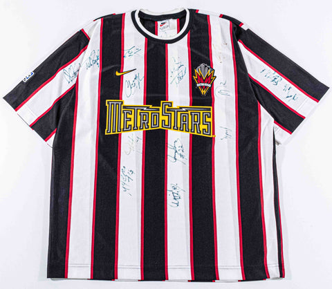 1997 1998 NIKE New York New Jersey MetroStars Autographed Jersey