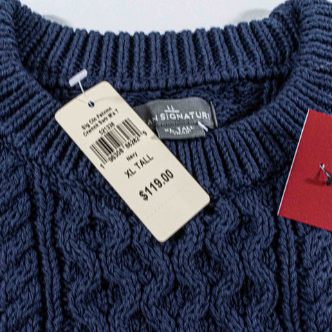 LL Bean Signature Fishermen Chunky Knit Sweater