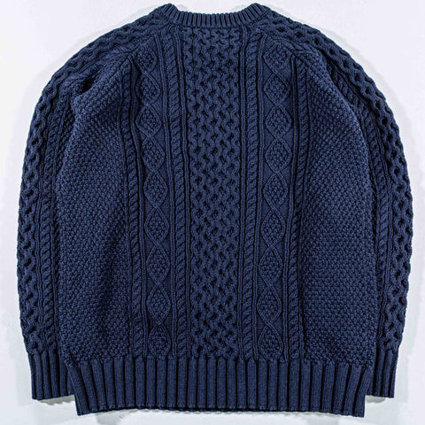 LL Bean Signature Fishermen Chunky Knit Sweater