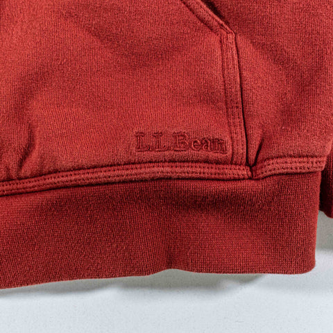LL Bean Katahdin Iron Works Zip Hoodie Sweatshirt Sherpa Lined