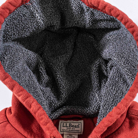 LL Bean Katahdin Iron Works Zip Hoodie Sweatshirt Sherpa Lined