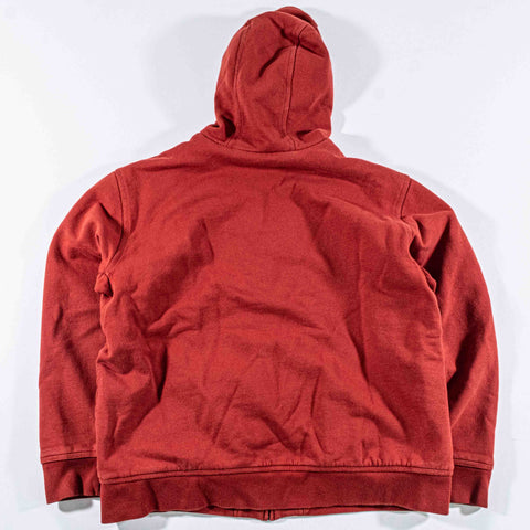 LL Bean Katahdin Iron Works Zip Hoodie Sweatshirt Sherpa Lined