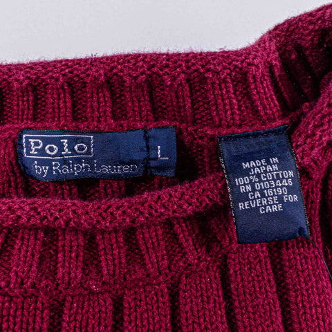 Polo Ralph Lauren Roll Neck Knit Sweater Made in Japan