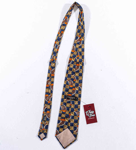 Canali Silk Paisley Made in Italy Tie