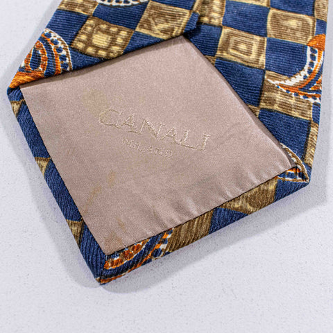 Canali Silk Paisley Made in Italy Tie