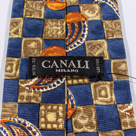 Canali Silk Paisley Made in Italy Tie
