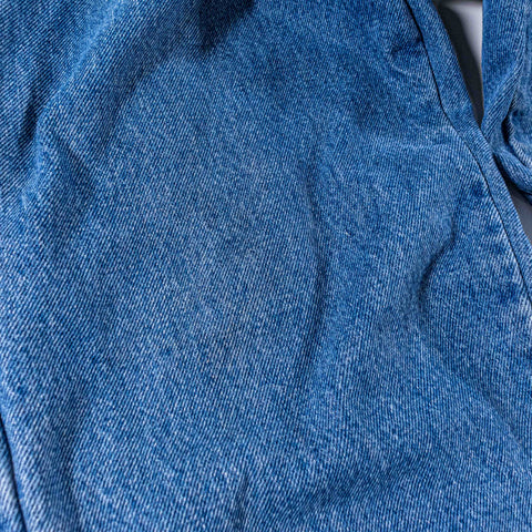 LL Bean Flannel Lined Jeans Denim Faded