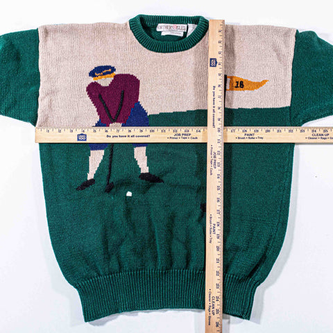 Northern Isles Golfer Sweater Hand Embroidered