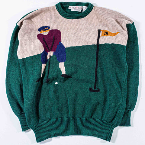 Northern Isles Golfer Sweater Hand Embroidered