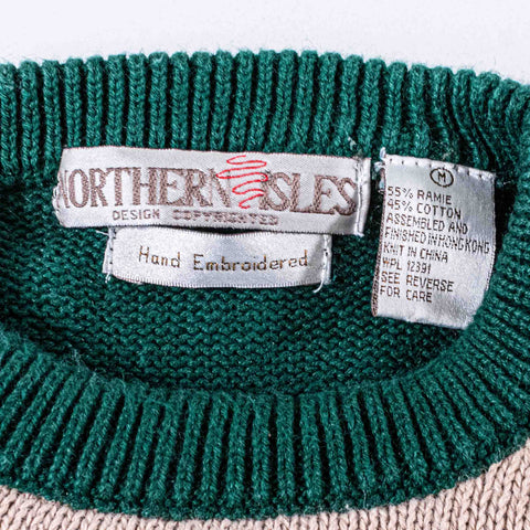 Northern Isles Golfer Sweater Hand Embroidered