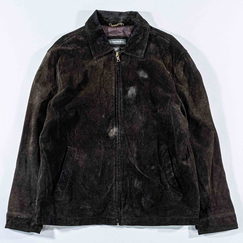 Banana Republic Suede Leather Zip Jacket