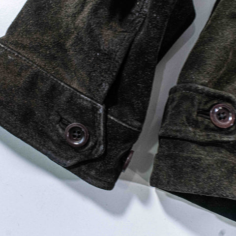 Banana Republic Suede Leather Zip Jacket